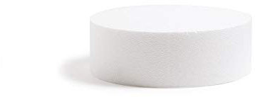Decora 0173813 Basi tonde in polistirolo ideali per esercitazioni e per realizzare torte a piani dall'aspetto perfetto, Dim. Ø 20 X H 10 CM