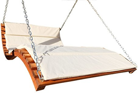 ALEOS. Design Hollywoodliege 'Aruba-Lounger' aus Holz Lärche (ohne Gestell)