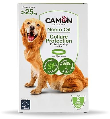 Camon Collar Barrera al Aceite de neem, Electromágnetica Insectos y plagas, Talla Grande – 1000 g
