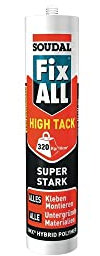 Soudal Fix All High Tack, weiß, 420g, Montagekleber für alle Materialtypen und auf allen üblichen Untergründen, hohe Anfangshaftung mit außergewöhnlicher Endklebkraft (320kg/10cm²)