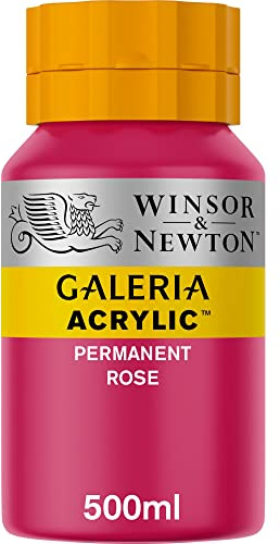 Winsor & Newton, Galeria Acrylic, Permanent Rose, 500ml