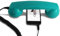 Opis 60s Micro: Retro Telefonhörer für Handy mit USB-C Adapter als Retro Headset für Android Smartphone und für iPhone 15 und Neuer in Türkis