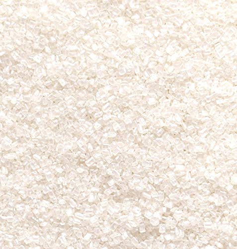 Simply Topps sparkling Sugar Crystals 30G - Cupcake Cake Sprinkles For Decorating (Pearlescent White)