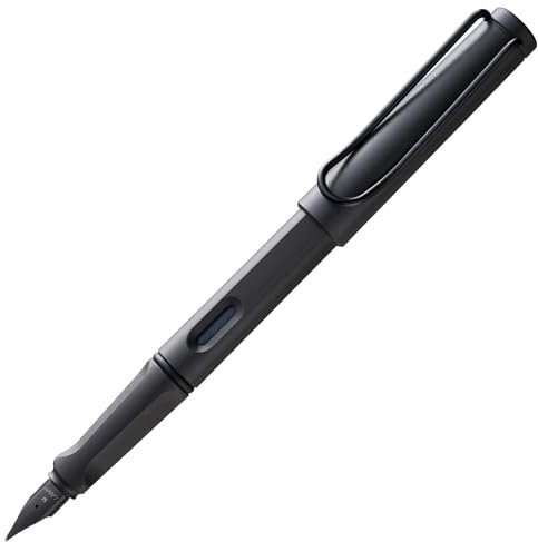 Lamy safari umbra Füller - Füllhalter mit ergonomischem Griff & schwarzer Stahlfeder in Strichbreite M - robuster ASA-Kunststoff - inkl. Tintenpatrone T 10 blau - Rechtshänder