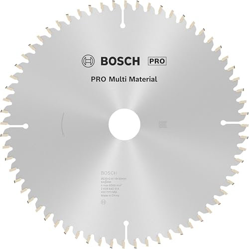 Bosch Professional 2 608 640 514 - Hoja de sierra circular Multi Material - 235 x 30/25 x 2,4 mm, 64 (pack de 1)