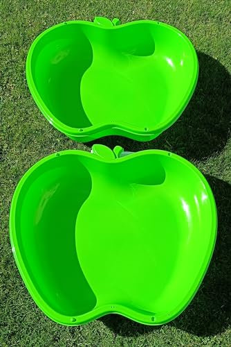 2-er Sandbox Sandkasten in Apfelform XL (Grün)