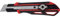 ViCUT Rotes hochbeanspruchbares, doppelschließendes und einziehbares Viwanda 25mm Cuttermesser/Universalmesser mit besonders dicken Stahlklingen und extra Klingenhalter. Cutter/Messer