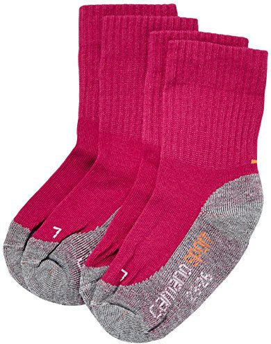 Camano Mädchen 3721 Sportsocken, 2er Pack, Rosa (fuchsia 42), Gr. 27-30