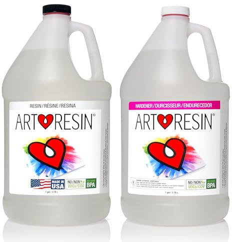 ArtResin Epoxy Resin – High-Gloss Clear Coat for Artwork - 7,57 L