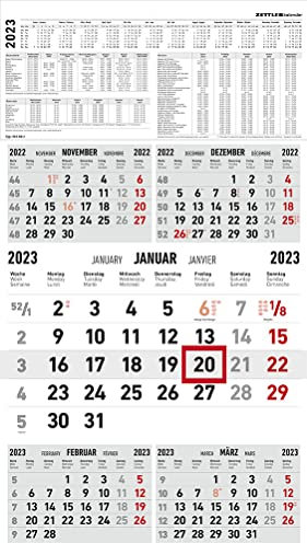 Fünfmonatskalender 970, 5 Monate / 1 Blatt, ca. 33x65cm