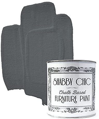 Shabby Chic Chalk Based Furniture Paint 1 litre (Anthracite)