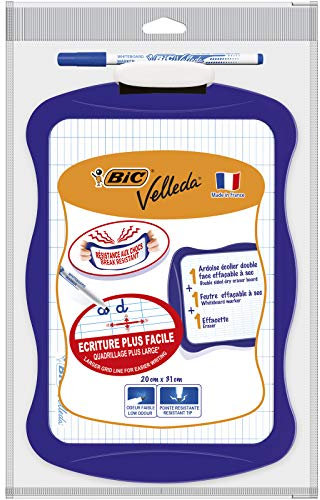 Bic Kids 841362 Whiteboard Velleda, 21 x 31 cm, farbig sortiert