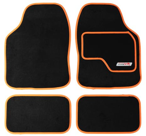 Sakura SS5307 Set di tappetini universali per Auto, Arancione