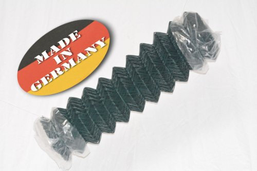 Maschendrahtzaun Drahtgeflecht Viereckzaun Gartenzaun Drahtrolle Gitterzaun MW 60/60/2,8 mm - Höhe 125 cm, Länge 15 m