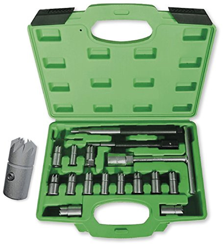 JBM 52813 - Pack de 17 Piezas escariador inyectores en Estuche