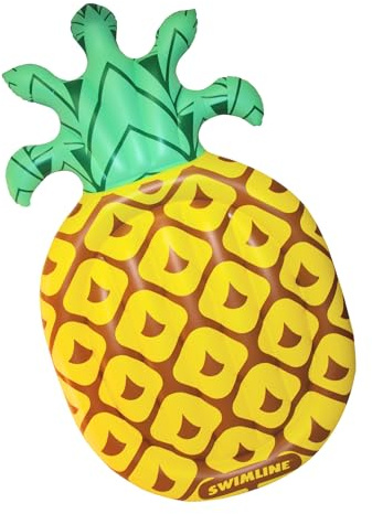 Swimline Pineapple Jumbo Floating Pool Island Yellow/Green 88x50''