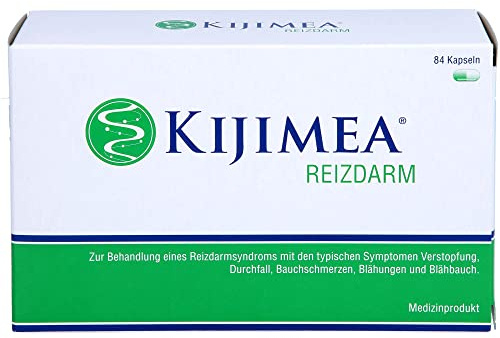 KIJIMEA® Reizdarm – Therapie bei Reizdarmsyndrom (Durchfall, Bauchschmerzen, Blähungen, Verstopfung) – klinisch belegte Wirksamkeit – vegan, glutenfrei, laktosefrei – 84 Kapseln