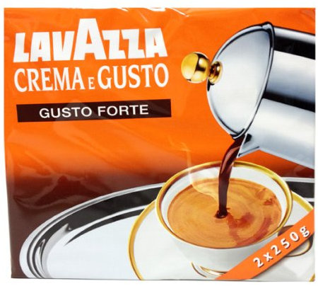 4 x Lavazza Crema E GUSTO FORTE Strong Ground Italian Coffe Espresso 250 g