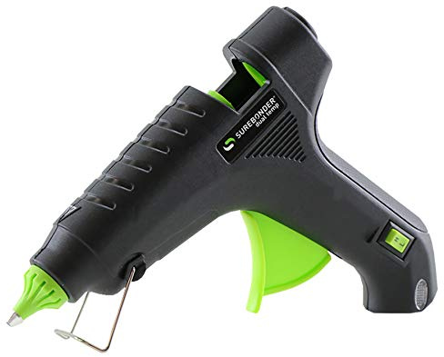 Surebonder Hot Glue Gun Full Size, Dual Temperature 40W Glue Gun for DIY, Craft, & Home Repair, Uses 7/16 Glue Sticks, Black