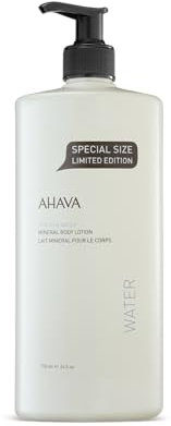 AHAVA Dead Sea Water Mineral Body Lotion - Daily Moisturizing & Hydrating Body Lotion with Osmoter, Exclusive blend of Dead Sea Minerals & Botanical Extracts, Original, 24 Fl.Oz (Packaging May Vary)