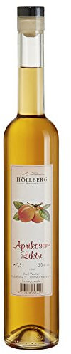 Aprikosen-Likör Höllberg 30% vol., (1 x 0.5 Liter) edler Fruchtlikör ohne Aromastoffe