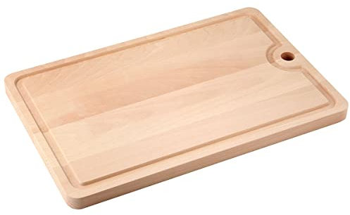 Fackelmann - Tagliere Sven in Legno di faggio con scanalatura, 40 x 26 cm