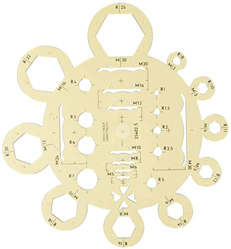 Koh-I-NOOR 074919300000 Mutter Vorlage – Transparent Braun