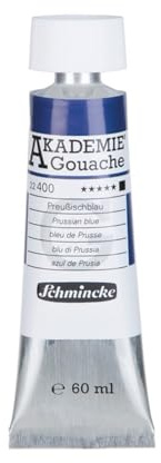 Schmincke – AKADEMIE® Gouache - feine Künstler-Gouache, Preußischblau - 60 ml