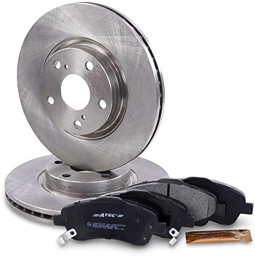 BESTPRICE Bremsenset Vorderachse inkl. Bremsscheiben Belüftet Ø 295 mm + Bremsbeläge vorne, Kompatibel mit TOYOTA AVENSIS (_T25_), COROLLA Verso (ZER_, ZZE12_, R1_)