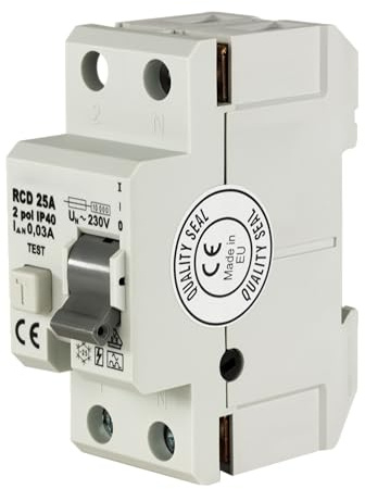 REV Ritter 0505487555 FI-omkopplare, 25 A, 2-polig, 0,03 A