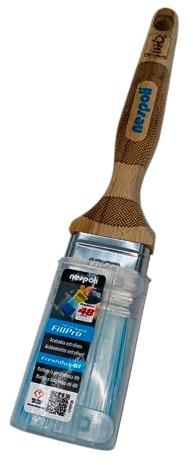 Nespoli Truelle 38 mm avec Manche en Bois FSC, FreshBox protège la Palette, Fillpro Aqua, empêche Le séchage des Poils