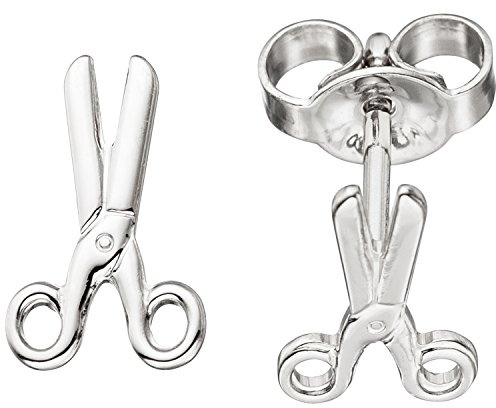 Jobo Damen-Ohrstecker Schere aus 925 Sterling Silber