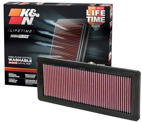 K&N 33-2936 Filtri Aria Sostitutivi Auto, Lavabile e Riutilizzabile