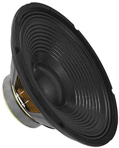 MONACOR SP-302PA universell lågtoner med 100 watt nominell belastning och en impedans på 8 ohm, bashögtalare med en storlek på 30 cm, i svart