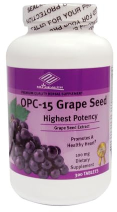 OPC-15 Grape Seed Extract 100 mg, 300 Tabs, Anti-oxidant Good Product