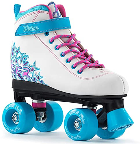 SFR Vision II Roller Quad Skate White/Blue UK5/EU38
