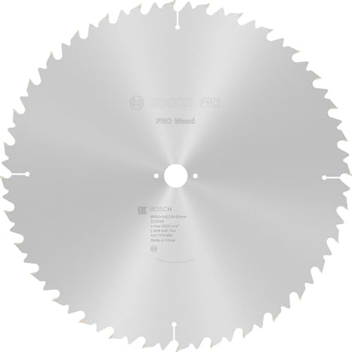 Bosch 1x Lama per sega circolare PRO Wood per seghe da banco (per Legno tenero, Legno duro, Ø mm, Professional Accessorio Sega circolare da banco)