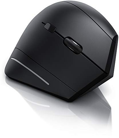 CSL - ergonomische Vertikal USB Maus kabellos 2,4 GHz Funk vertikale Ausführung - ergonomisches Design - Vorbeugung gegen Maus- Tennisarm - besonders armschonend - 6 Tasten