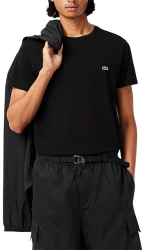 Lacoste Men's Cotton Pima T-Shirt, Black, XX-Large