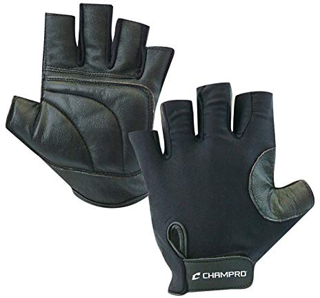 CHAMPRO Padded Catcher's Glove for Sting Reduction, Baseball Softball Players of All Ages, BLACK