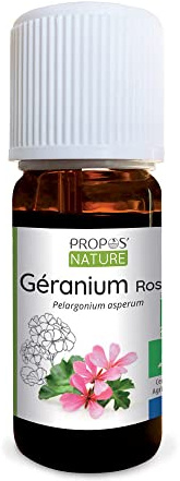 Huile essentielle de Géranium rosat Bio - Pelargonium asperum (ou graveolens) oil - 10ml - PROPOS'NATURE