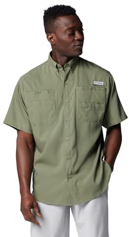 Columbia Men's Tamiami 2 Short Sleeve Shirt, Short Sleeve Shirt, Cypress, Medium