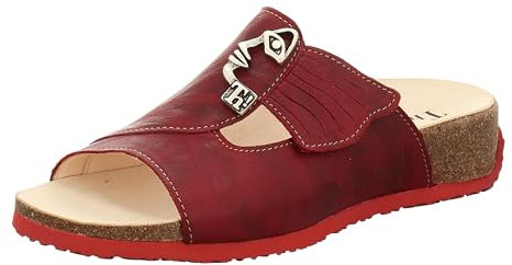 Think! Damen Mizzi Nachhaltige Hausschuh Pantolette, 5010 Rosso Kombi, 42 EU