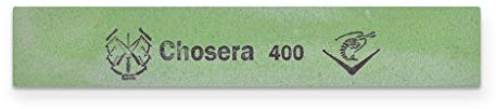 Naniwa Chosera 400 Grit Messerschärfer, Grün, 6 Zoll x 2,5 cm x 0,2 Zoll, für Edge Pro Apex und Pro, als Reisesteine und Gleitsteine geeignet, mit Aluminium-Montage