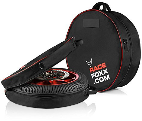 RACEFOXX Reifentaschen, Tasche, Radtasche, Transporttasche, Motorrad Reifen, Rad Taschen Set für Vorder- und Hinterrad, Vorderreifen, Hinterreifen, Motorradfelge, Felgentasche, Felgentaschen