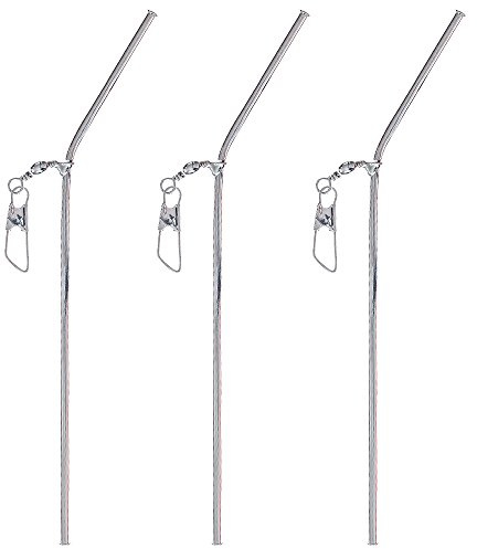 Wurmbaden Anti Tangle Boom mit Wirbel Casting booms Abstandhalter Durchlauf Röhrchen Angel Zubehör feedern feederangeln (Chrome - 20 cm)