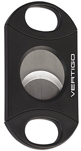 Vertigo by Lotus Big Daddy Double Action Black Cigar Cutter Giant 80 Ring Gauge