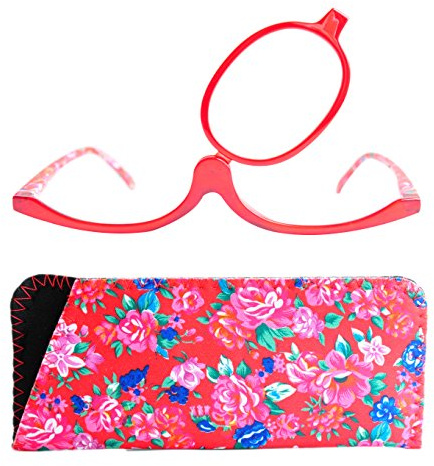 Make-Up sminkglasögon – vikbar kosmetikbrille med dioptrier, modiskt sminkhjälpmedel med gratis fodral