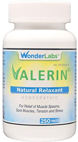 Wonder Laboratories Relajante natural de valeriana para alivio de tensión, alivio del estrés, alivio de calambres en las piernas y otros calambres musculares, magnesio, flor de la pasión y relajante