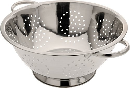Viscio Trading Colander, Metal, Gray